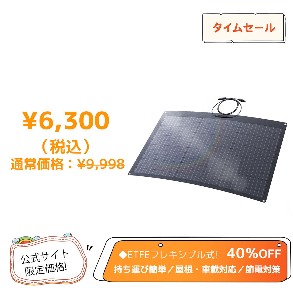 LVYUAN（リョクエン）50W ETFEフレキシブルソーラーパネル