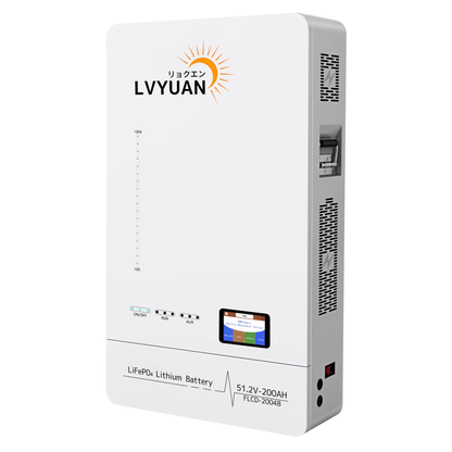 【認定整備済製品】 LVYUAN  単相三線式ハイブリッド インバーターLVYUAN 10.24kWhリン酸鉄リチウムイオンバッテリー