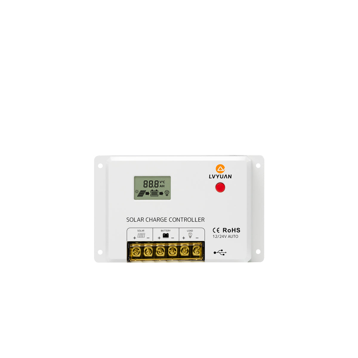 LVYUAN 12V/24V用 PWMソーラーチャージコントローラー