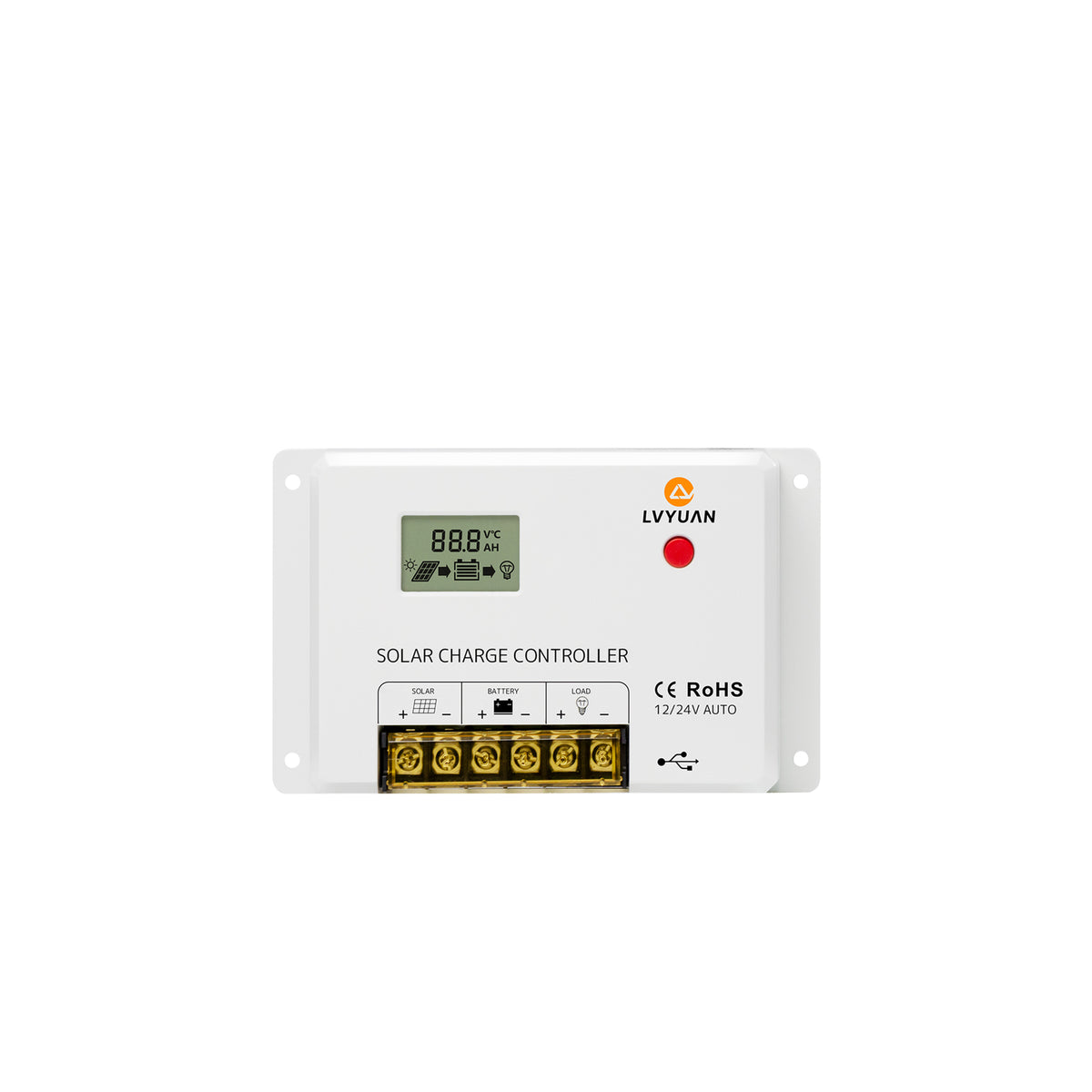 LVYUAN 12V/24V用 PWMソーラーチャージコントローラー