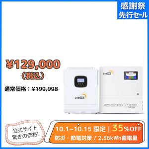 LVYUAN 3000Wハイブリッド蓄電システム