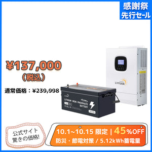 LVYUAN 3000Wハイブリッド蓄電システム