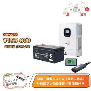 LVYUAN 3000Wハイブリッド蓄電システム