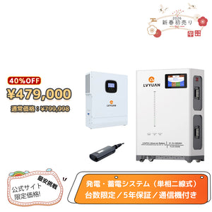 LVYUAN 5000Wハイブリッド蓄電システム