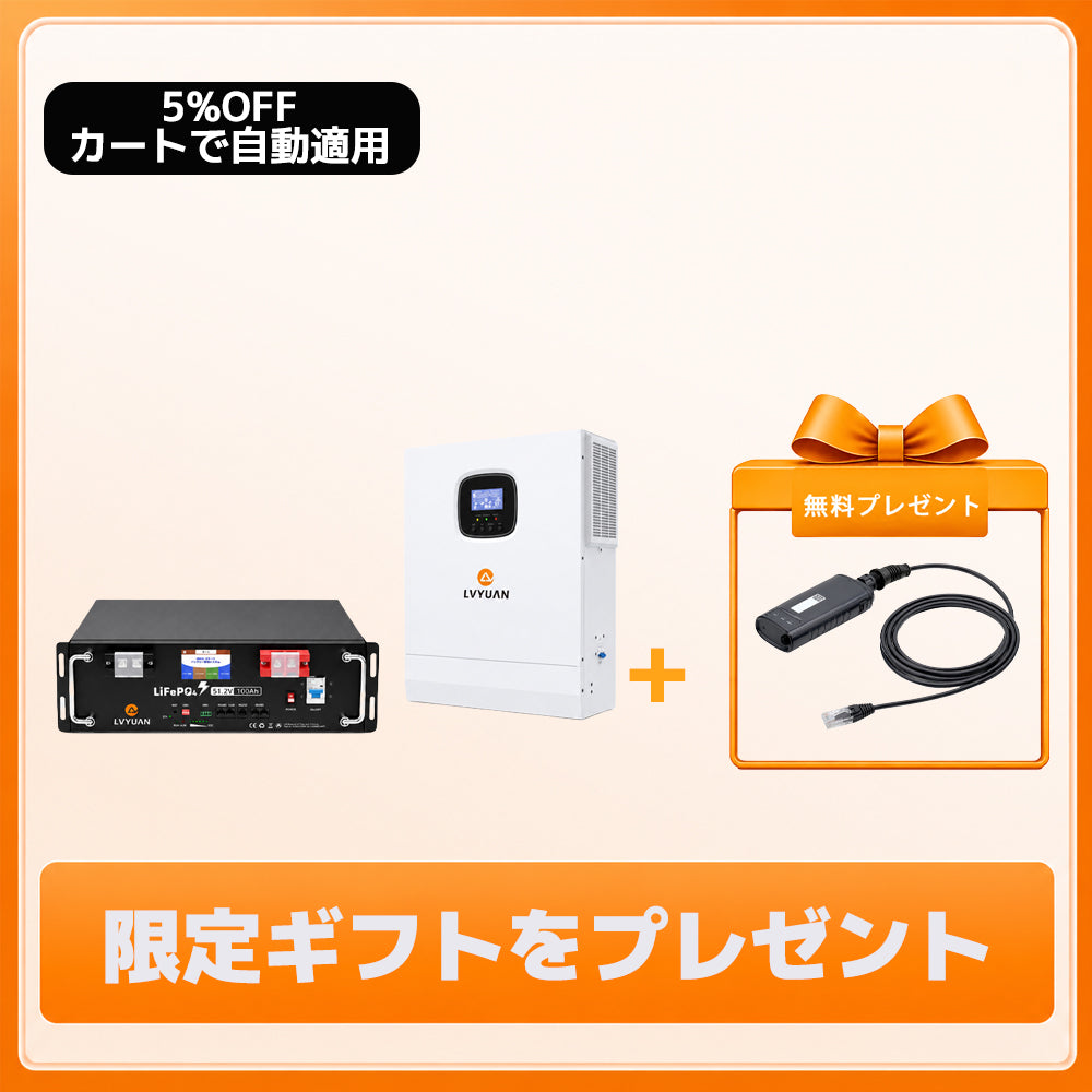 LVYUAN 5000Wハイブリッド蓄電システム