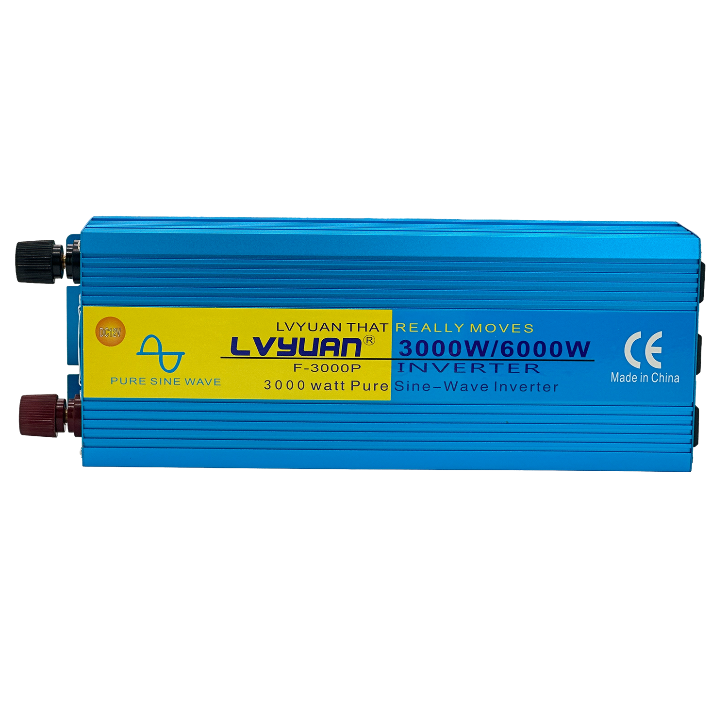 LVYUAN 純正弦波インバーター 3000W DC12V（直流）AC100V（交流）50HZ/60HZ切替 ACコンセント×3