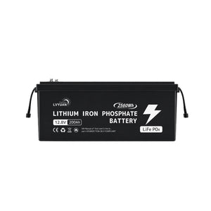 LVYUAN 12.8V/200Ah 2.56kWhリン酸鉄リチウムイオンバッテリー