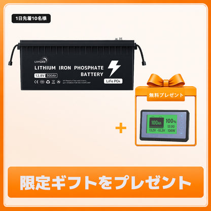 LVYUAN 12.8V/300Ah 3.84kWhリン酸鉄リチウムイオンバッテリー