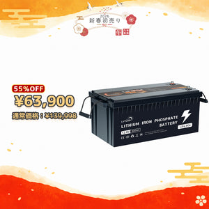 LVYUAN 12.8V/300Ah 3.84kWhリン酸鉄リチウムイオンバッテリー