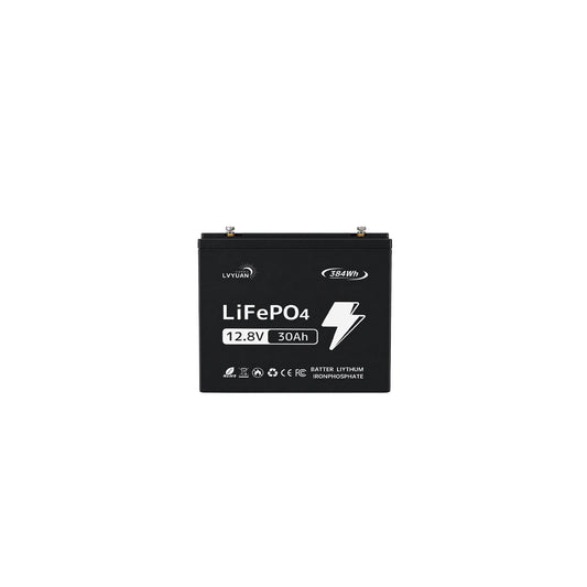 LVYUAN 12.8V/30Ah 384Whリン酸鉄リチウムイオンバッテリー