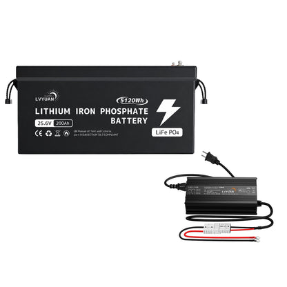 LVYUAN 25.6V/200Ah リン酸鉄リチウムイオンバッテリー