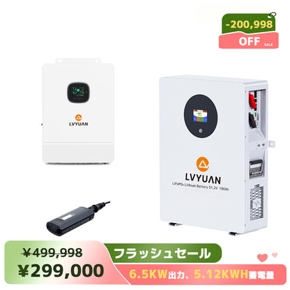 LVYUAN 単相3線式ハイブリッド蓄電システム（薄型）