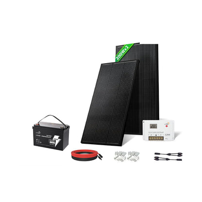 LVYUAN 400W ソーラーパネル発電キット