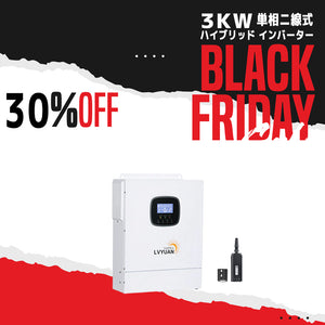 LVYUAN 3000W単相二線式ハイブリッド インバーター