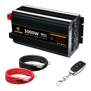 LVYUAN 疑似正弦波インバーター 3000W DC12V（直流）AC100V（交流）