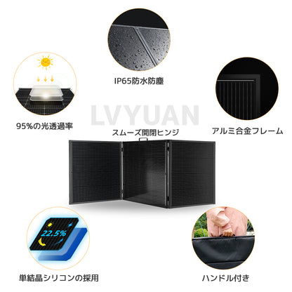 LVYUAN 300W 折り畳み式 ソーラーパネル FSLシリーズ