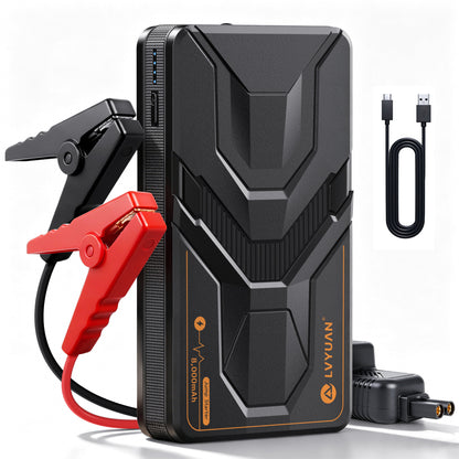 LVYUAN 12V車用ジャンプスターター 薄型コンパクト