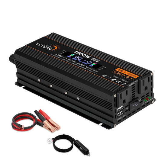 LVYUAN 疑似正弦波インバーター 1000W DC12V（直流）AC100V（交流） - LVYUAN（リョクエン）公式ショップ