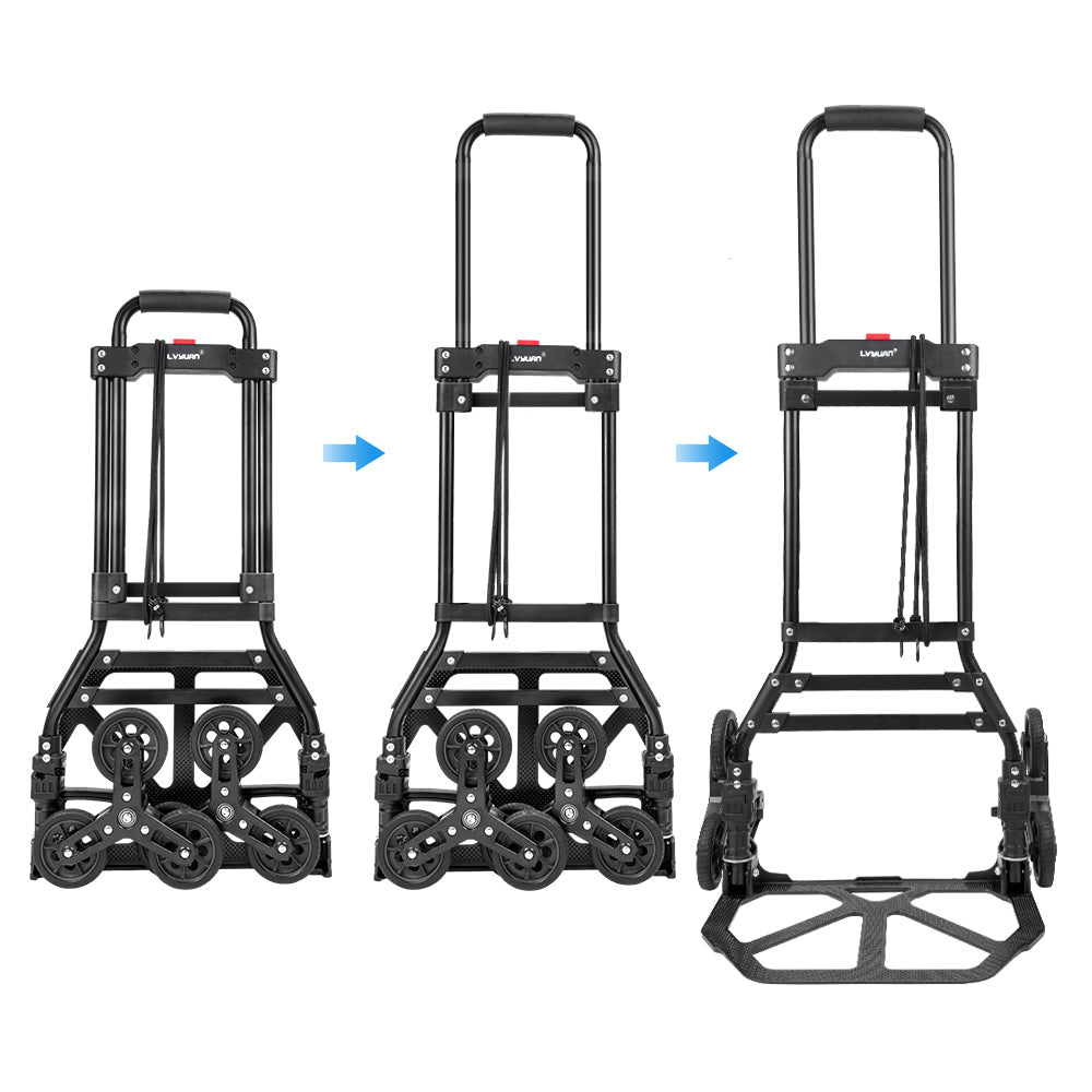 LVYUAN(リョクエン)折りたたみ式 キャリーカート 耐荷重100kg（6輪回転式 - 黒） - LVYUAN（リョクエン）公式ショップ