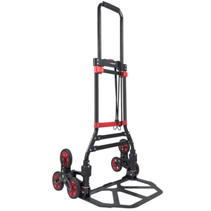 LVYUAN(リョクエン)折りたたみ式 キャリーカート 耐荷重100kg（6輪回転式-紅）