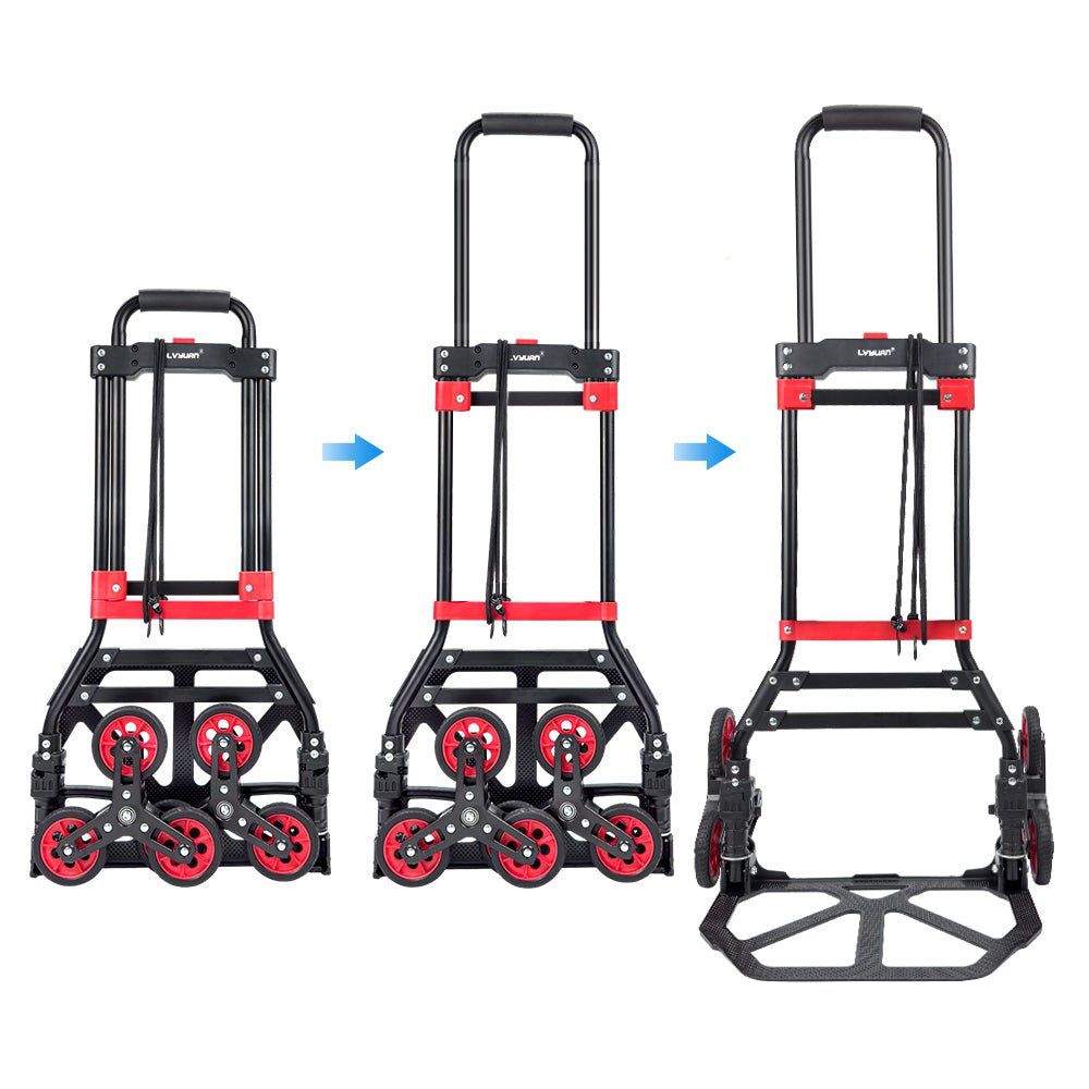 LVYUAN(リョクエン)折りたたみ式 キャリーカート 耐荷重100kg（6輪回転式 - 紅） - LVYUAN（リョクエン）公式ショップ