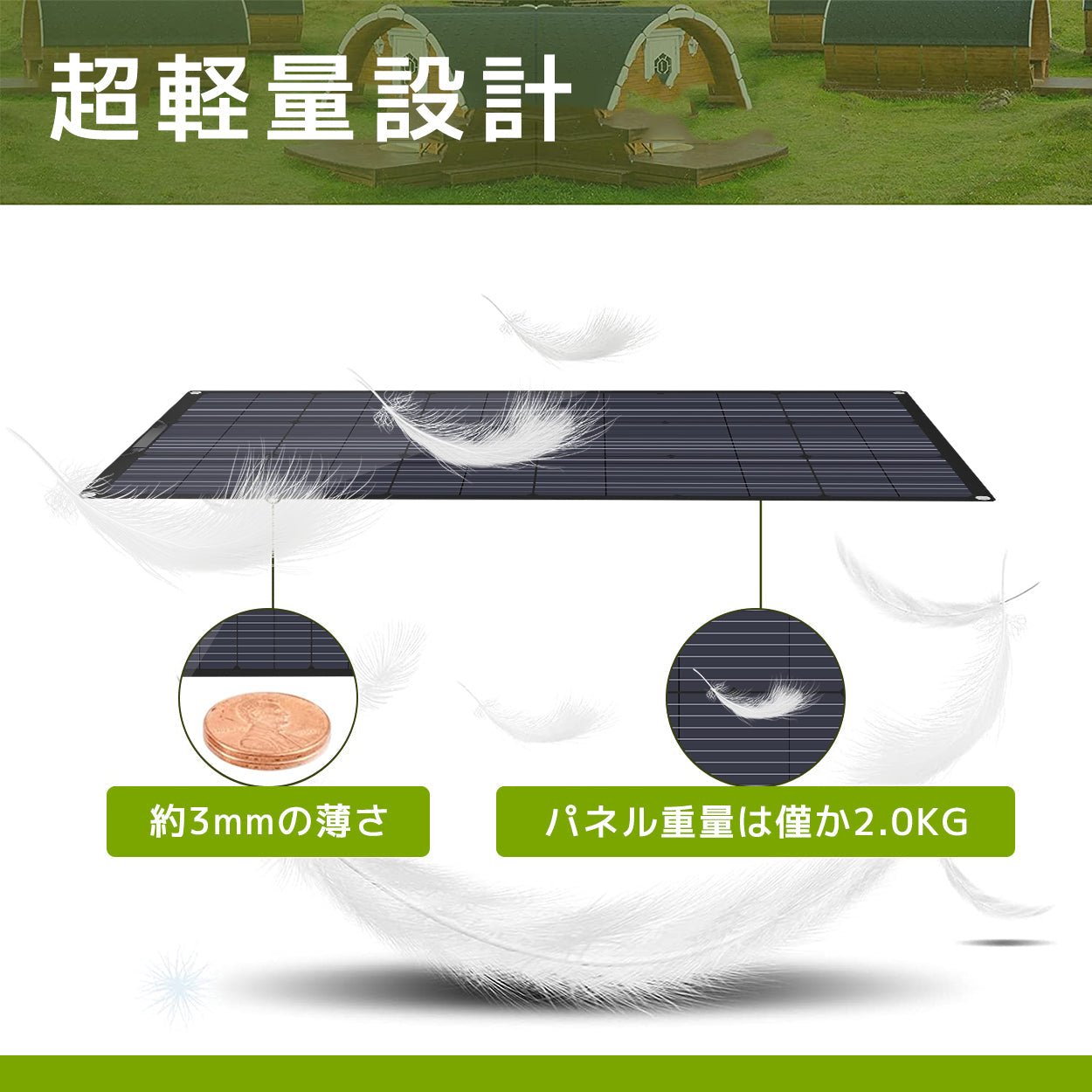 LVYUAN 100W フレキシブルソーラーパネル発電キット - LVYUAN（リョクエン）公式ショップ