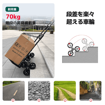 LVYUAN(リョクエン)折りたたみ式 キャリーカート 耐荷重130kg （6輪回転式 - 黒） - LVYUAN（リョクエン）公式ショップ