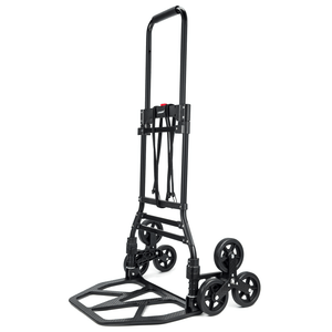 LVYUAN(リョクエン)折りたたみ式 キャリーカート 耐荷重130kg （6輪回転式-黒）