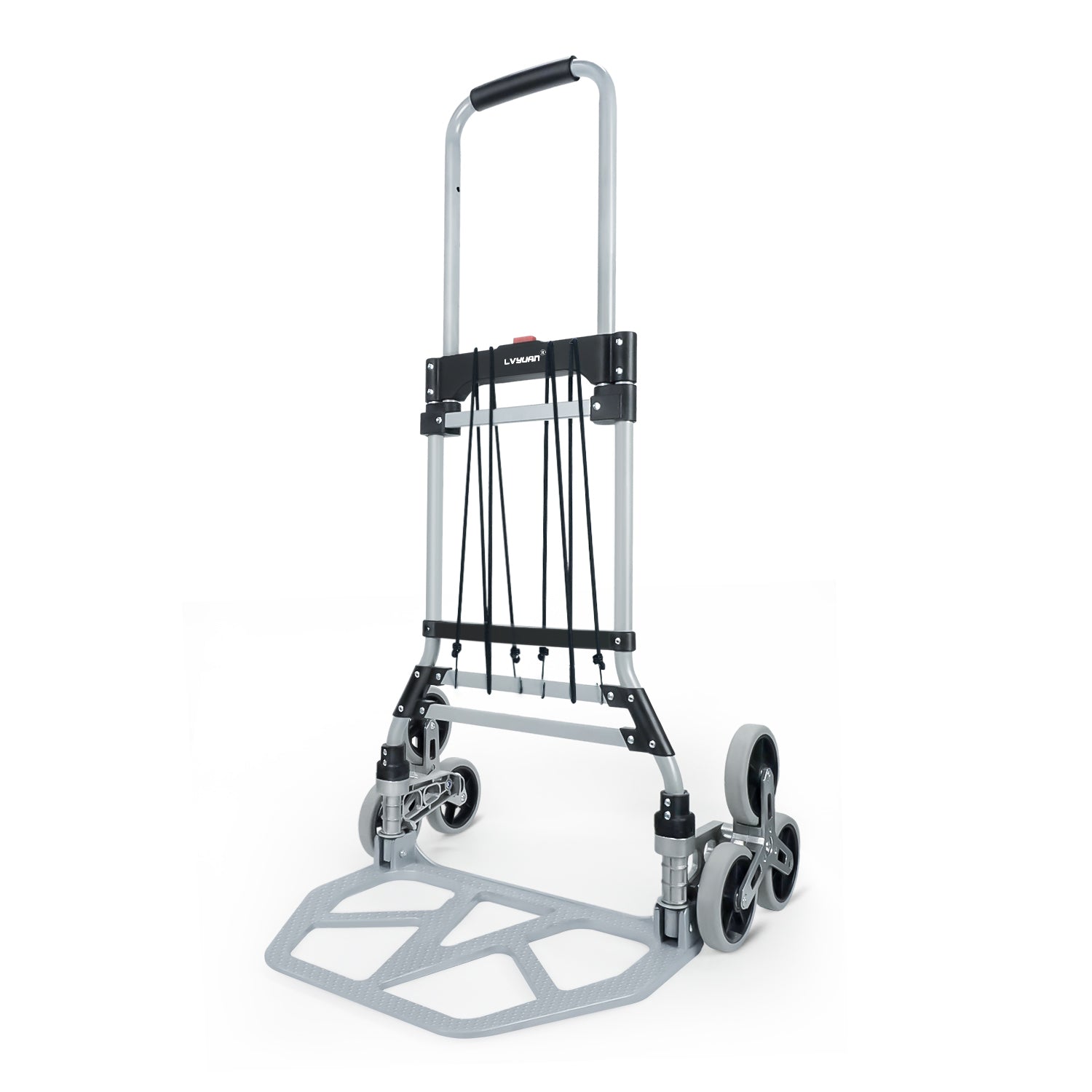 LVYUAN(リョクエン)折りたたみ式 キャリーカート 耐荷重130kg （6輪回転式 - 銀） - LVYUAN（リョクエン）公式ショップ