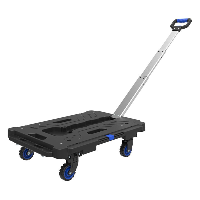 LVYUAN(リョクエン) 連結平台車 キャリーカート 折りたたみ コンパクト 耐荷重150kg 家庭用カート360°回転ブラック タテヨコ連結機能！ 大きな物にも自由に対応！家族旅行荷物の運搬 平台車 ブラック黑 - LVYUAN（リョクエン）公式ショップ