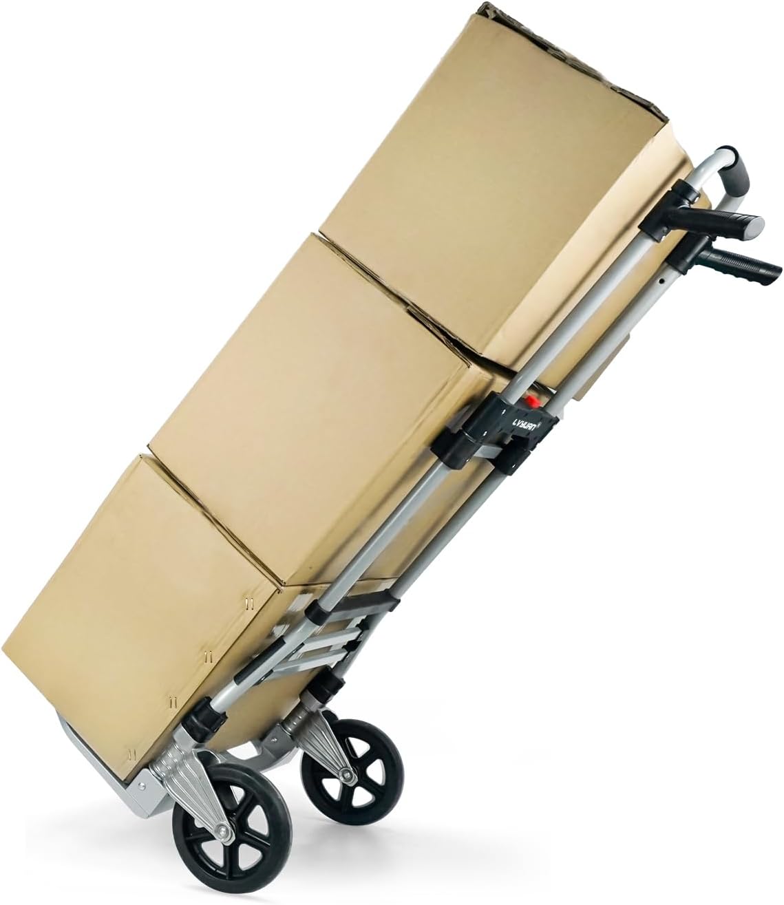 LVYUAN(リョクエン)折りたたみ式 キャリーカート 耐荷重160kg （2輪平地式 - 銀） - LVYUAN（リョクエン）公式ショップ