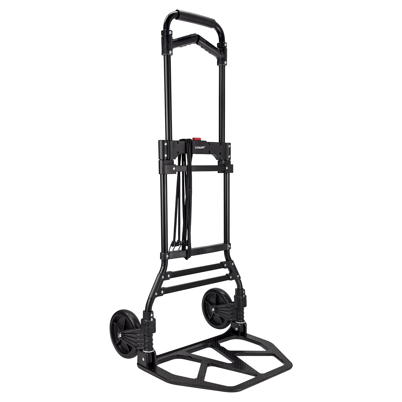 LVYUAN(リョクエン)折りたたみ式 キャリーカート 耐荷重160kg （6輪回転式 - 黒） - LVYUAN（リョクエン）公式ショップ