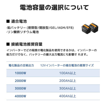 LVYUAN 純正弦波インバーター 2000W DC12V（直流）AC100V（交流） - LVYUAN（リョクエン）公式ショップ