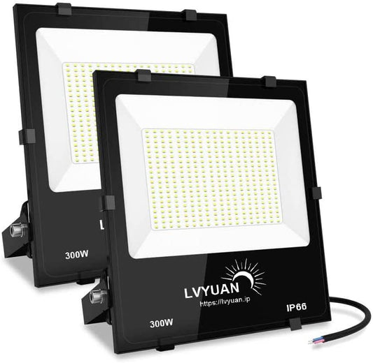 LVYUAN(リョクエン) 200w LED投光器【ガラス素材 2個入】 - LVYUAN（リョクエン）公式ショップ