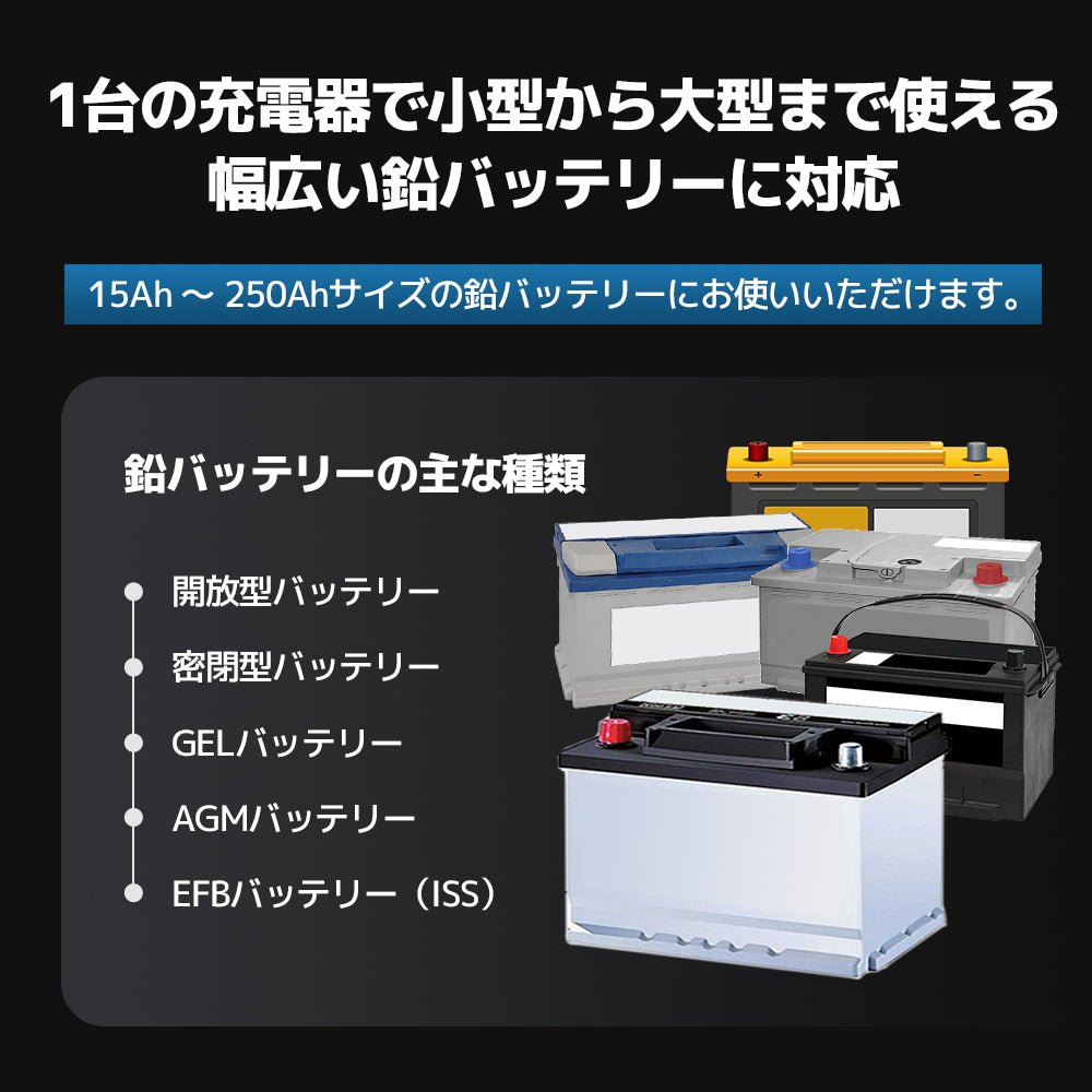 LVYUAN パルスバッテリー充電器 25A 12V・24V鉛バッテリー専用 - LVYUAN（リョクエン）公式ショップ