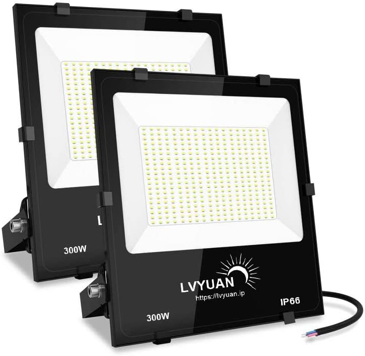 LVYUAN(リョクエン) 300w LED投光器【ガラス素材 2個入】 - LVYUAN（リョクエン）公式ショップ