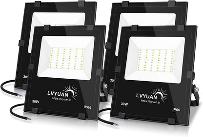 LVYUAN(リョクエン) 30w LED投光器【ガラス素材 4個入】 - LVYUAN（リョクエン）公式ショップ