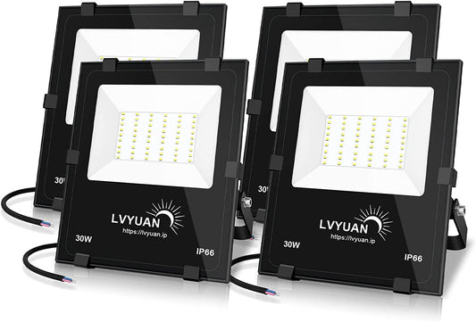 LVYUAN(リョクエン) 30w LED投光器【ガラス素材 4個入】 - LVYUAN（リョクエン）公式ショップ