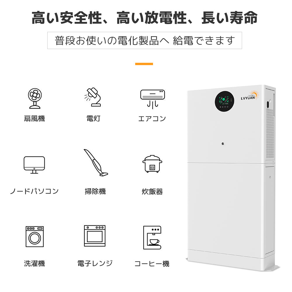 LVYUAN ハイブリッド蓄電システム 5000Wインバーター - LVYUAN（リョクエン）公式ショップ