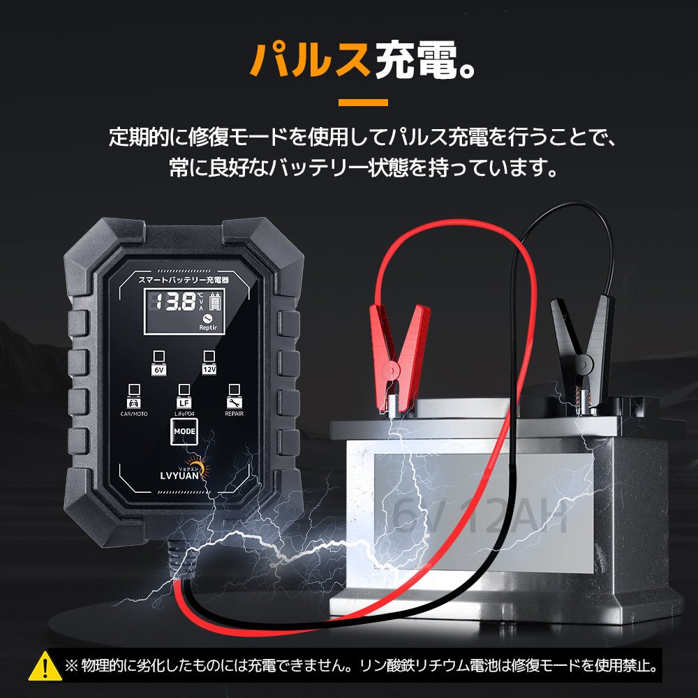 LVYUAN 6V・12Vバッテリー充電器 - LVYUAN（リョクエン）公式ショップ