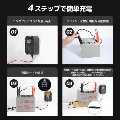 LVYUAN 6V・12Vバッテリー充電器 - LVYUAN（リョクエン）公式ショップ