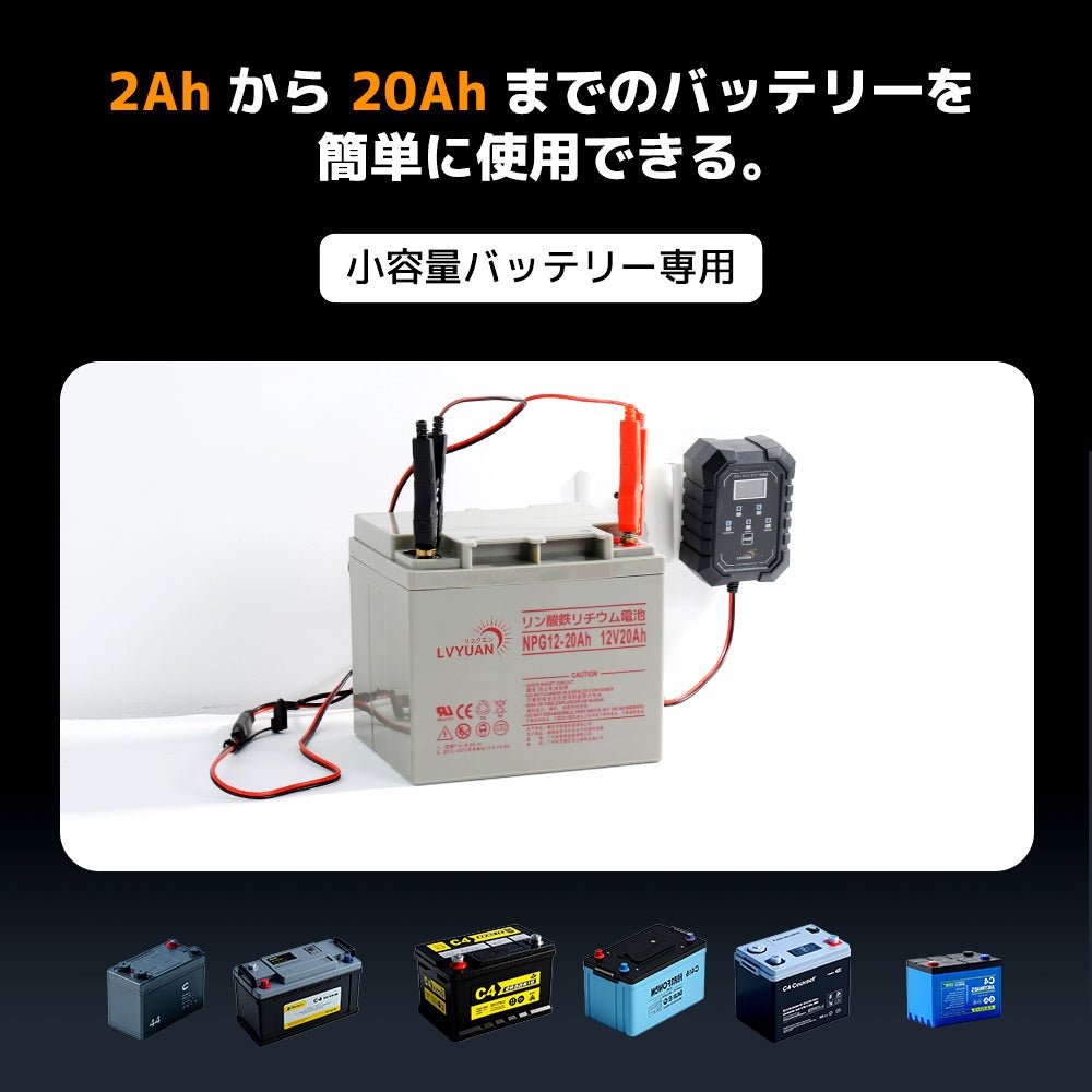 LVYUAN 6V・12Vバッテリー充電器 - LVYUAN（リョクエン）公式ショップ