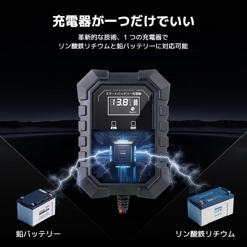 LVYUAN 6V・12Vバッテリー充電器 - LVYUAN（リョクエン）公式ショップ