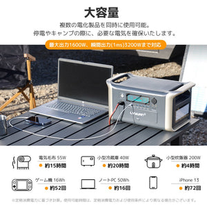 LVYUAN（リョクエン）1600W｜320000mAhポータブル電源 AP1000 - LVYUAN（リョクエン）公式ショップ