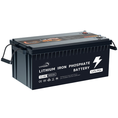 LVYUAN 12.8V/300Ah 3.84kWhリン酸鉄リチウムイオンバッテリー