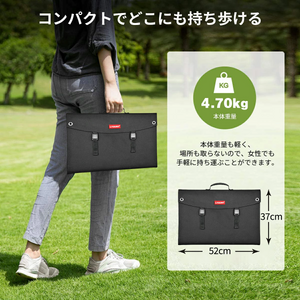 LVYUAN 120W ソーラーパネル/600W ポータブル電源（緑） セット