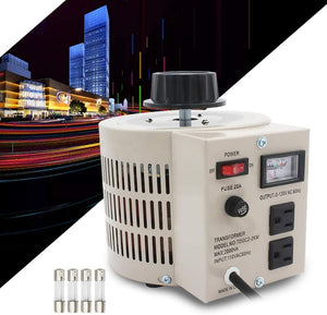 LVYUAN(リョクエン) ポータブルトランス 変圧器 昇圧器 昇圧機 2000VA 2KVA 単相2線 0~130V 米国、台湾、カナダなど110 V-130 V地域の電気製品を日本で使用