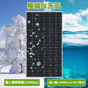 LVYUAN 3KW太陽光発電システム ソーラーパネル＆オフグリッドインバーターセット