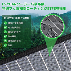 LVYUAN 120W ソーラーパネル/600W ポータブル電源（緑） セット
