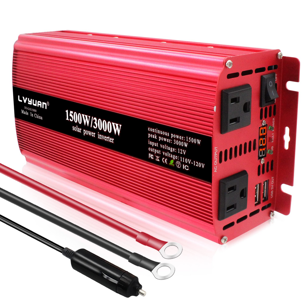 LVYUAN インバーター DX-GAC1500W 正弦波 12V リョクエン LVYUAN インバーター DX-GAC1500W 正弦波 12V リョクエン